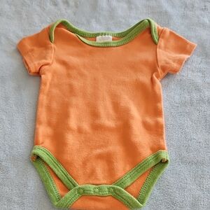 Baby Gear Orange Bodysuit with Green Trim